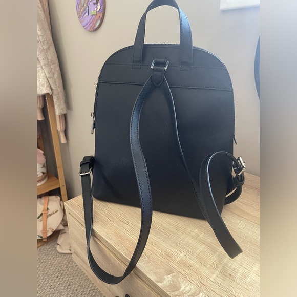 SOLD/EUC Michael Kors Small Black Backpack - Picture 3 of 4